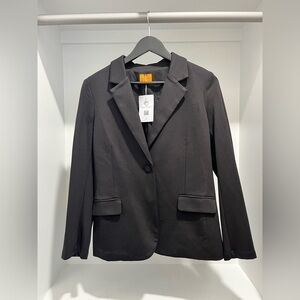 NEW Mary Crafts single button black blazer classic closet staple size 6